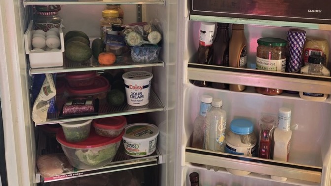 What does your refrigerator say about you? Post a pic of your fridge & we'll mercilessly judge you! Me first?