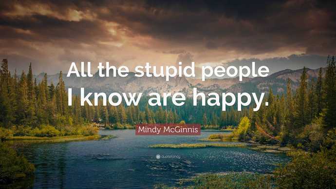 Is happiness for fools?
