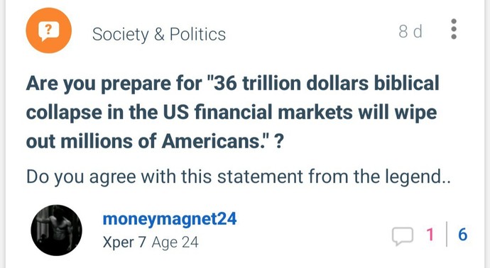 Lmao what happened to US stock market crash?