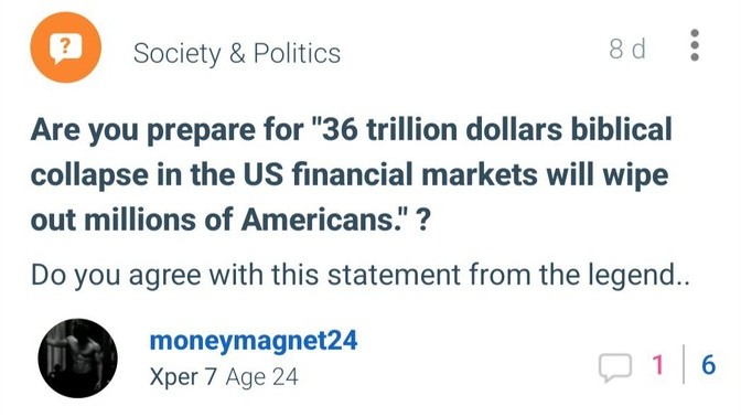 Lmao what happened to US stock market crash?