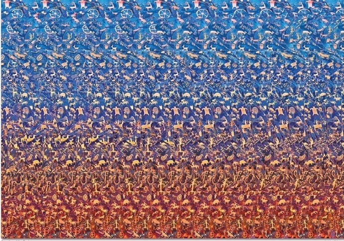 Can you see it? Are you also able to see those 3D images on posters that were popular in the aughts of 2000s? Did you need to practice to see them?
