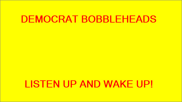 Do you think the Democrat Bobbleheads are finally catching on that the Democrats have been LYING TO THEM for years?