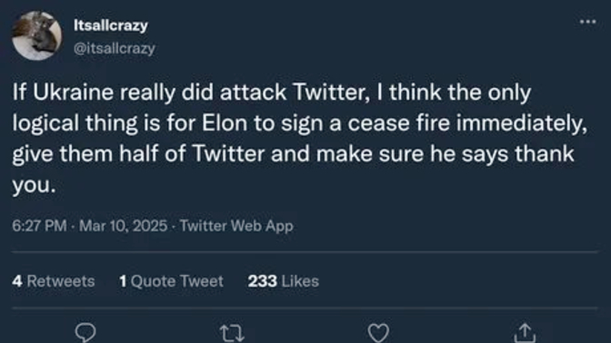 Do you think Ukraine attacked Twitter? What should Musk do?