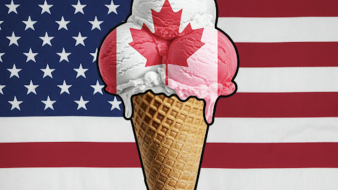 New American/Canadian flag idea?