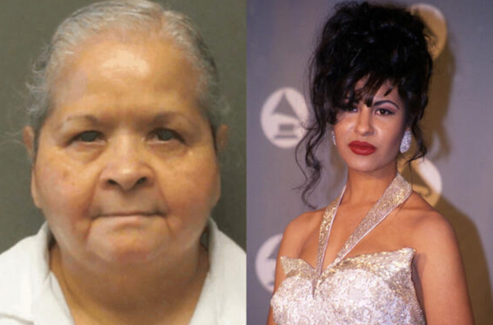 Yolanda Saldivar (left), her victim Selena (right)