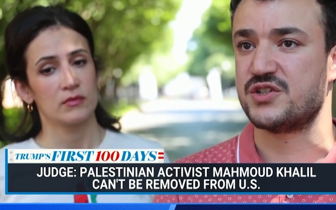 Did the convict Trump have a political protester arrested?