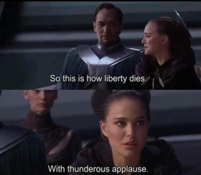 Did the convict Trump have a political protester arrested?