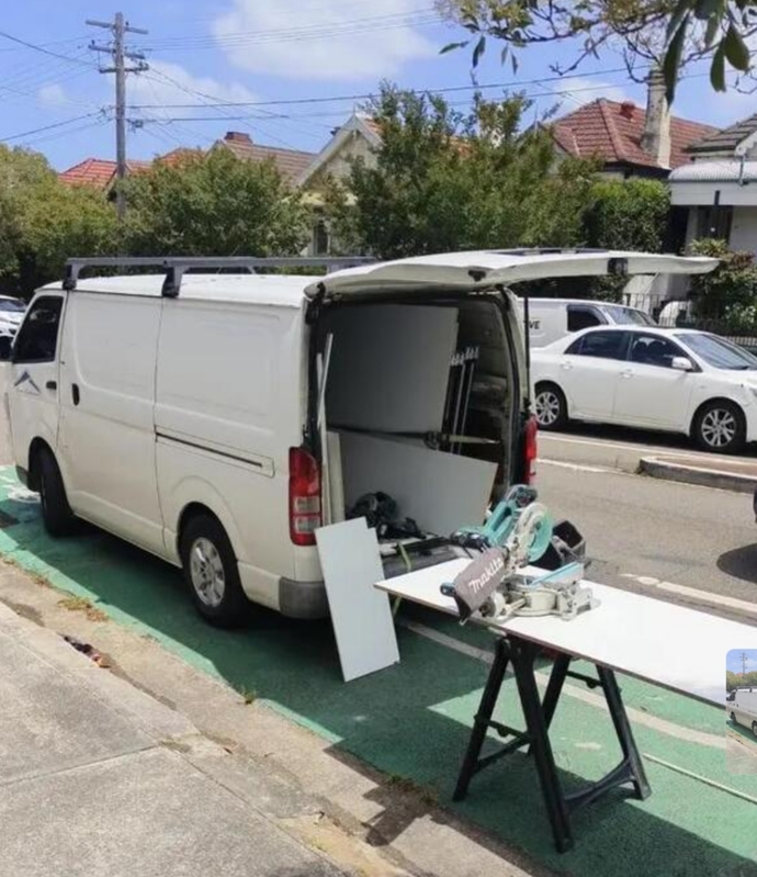 VAN and Workbench in BIKE LANE, Okay or Not?
