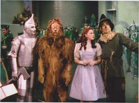 What do you think the Emerald City citizens thought in seeing Dorothy, Scarecrow, Tin Man, and the Lion when they first arrived in The Wizard of Oz?