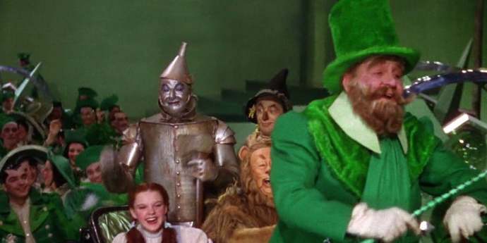 What do you think the Emerald City citizens thought in seeing Dorothy, Scarecrow, Tin Man, and the Lion when they first arrived in The Wizard of Oz?