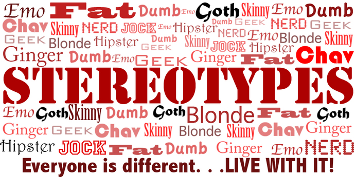Do you ever stereotype people and based on what?