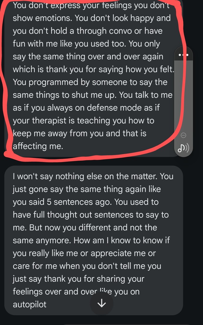 Is this man asking my I wont let him Manipulate me any more?