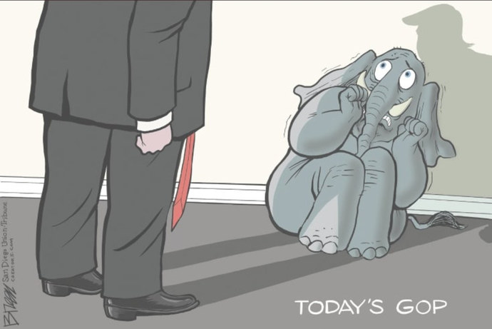 Why would a Republican start standing up to Trump?