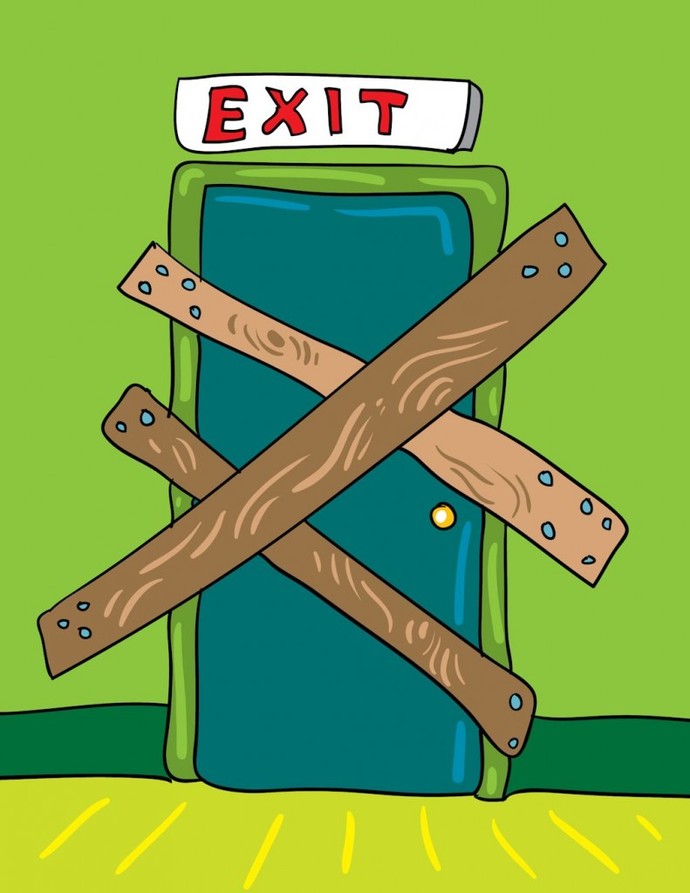 How would you feel & react if your partner locked the door & blocked your way to keep a conversation or argument going when you were trying to leave?