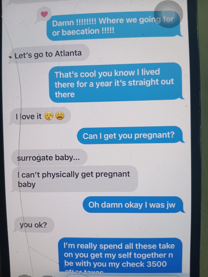 The guy im dating texting females this what should I do even if he claim he didnt had sex with nobody?