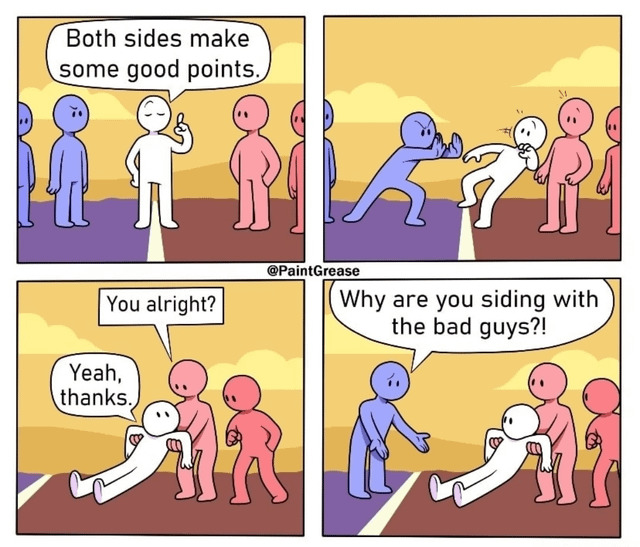 Why did leftists go so far left and drag the middle with them, centrists ended up Right leaning?