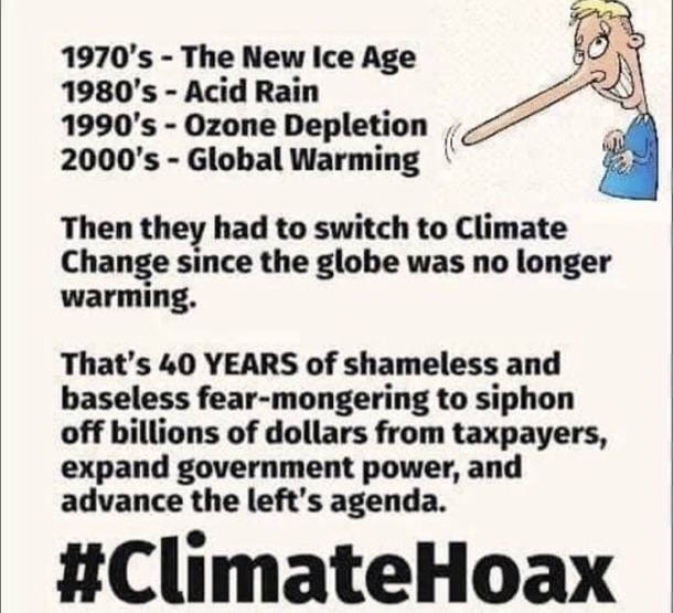Let's cut the crap. Does anyone actually believe in global warming?