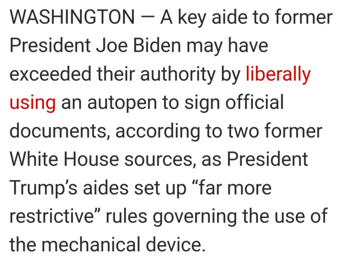 =BREAKING= Documents signed under Biden might be illegal. Was Biden even the one signing, or was someone else calling the shots and forging?
