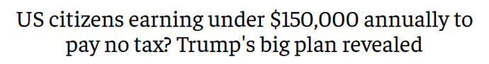 President Trump wants to eliminate taxes on tips, overtime and Social Security. Can ANY Democrat please explain how this is a Tax cut for the rich?