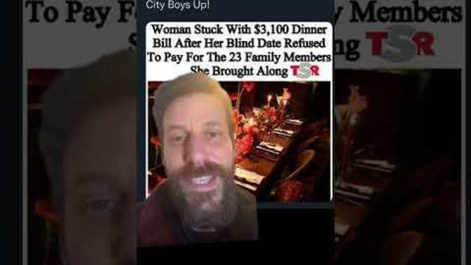 What do you think of this story? Who brings family members on a date let alone 23?