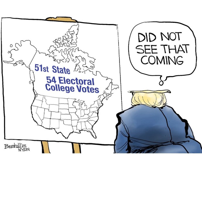 Does the image below change or confirm your views about Trumps plan to make Canada, like it or not, the 51st state?