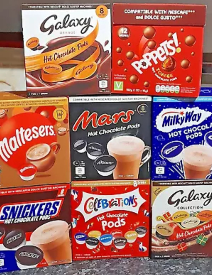 Do you have any of these hot chocolate pods were you live and if not which one would you like to try if you were able to?