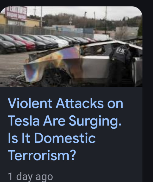 Trump causes Democrats seizures threatening to send the Tesla terrorists to foreign prison. Do you ever stop laughing when he trolls these communists?