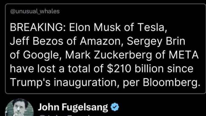 Isn't it weird billionaires are more comfortable losing in control than winning without control?