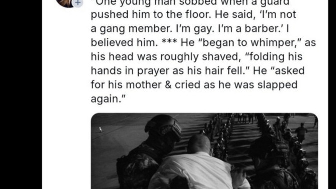How do you feel about the blatant barbarity of the new Trump regime?