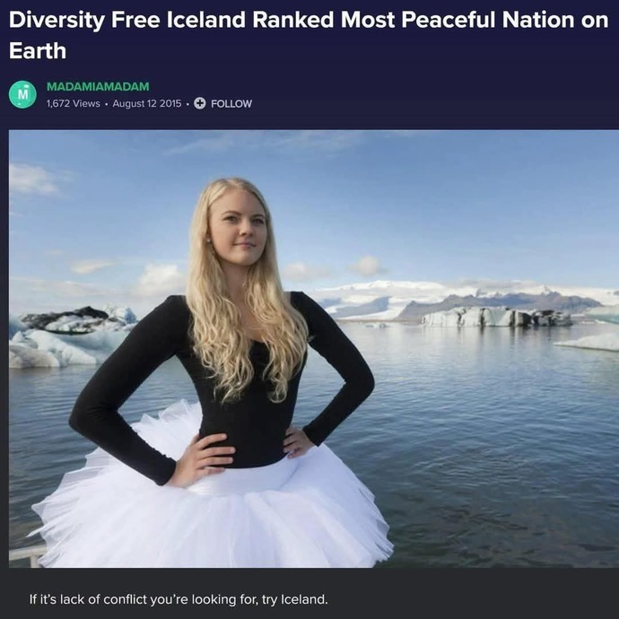 Does Iceland need to be made more ethnically diverse by the EU?