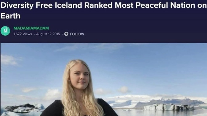Does Iceland need to be made more ethnically diverse by the EU?