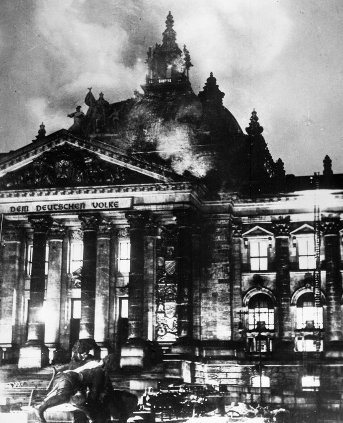 The Reichstag fire - February 27, 1933