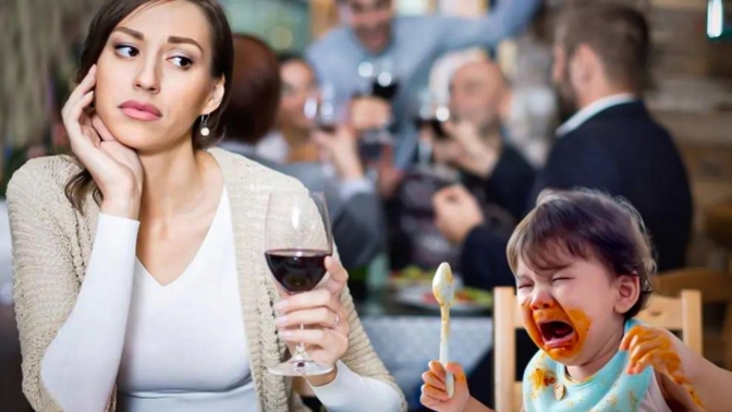 Should parents remove themselves from social settings if their kids are being loud?
