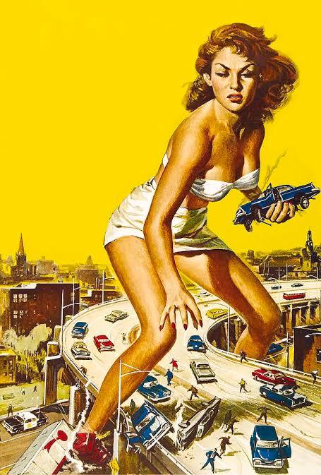 Who do you think would pose more of a threat to a city? a giant man or a giant woman?