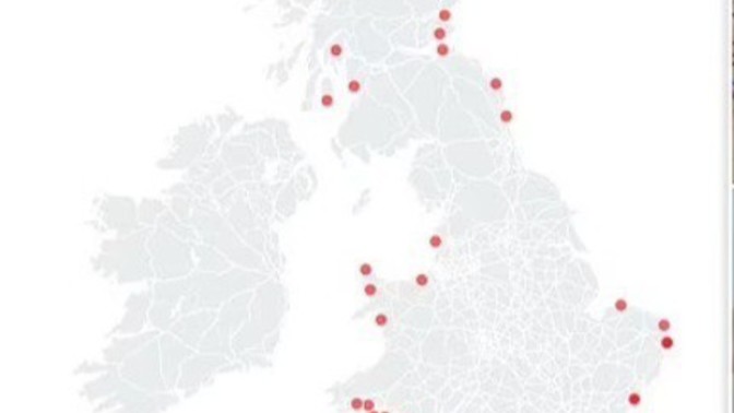 What are these dots on the map?