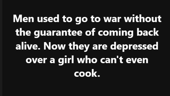 Now days why men's are so weak?