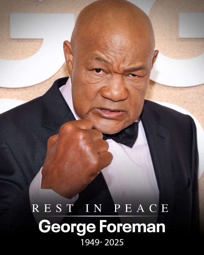 What are your thoughts on heavyweight boxing legend and two-time heavyweight champion George Foreman has passed away at the age of 76?