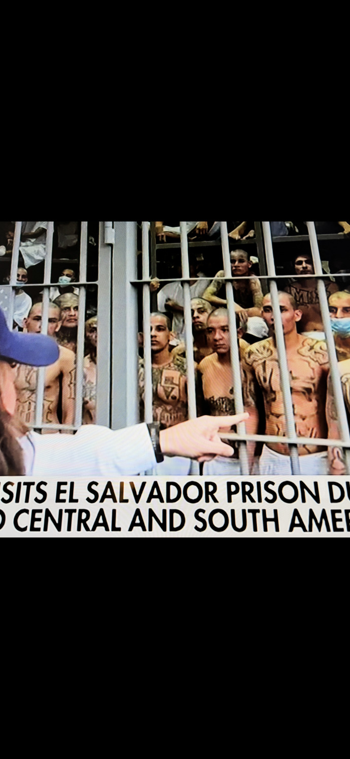What are these prisoners thinking while being scolded by Kristi Noem?