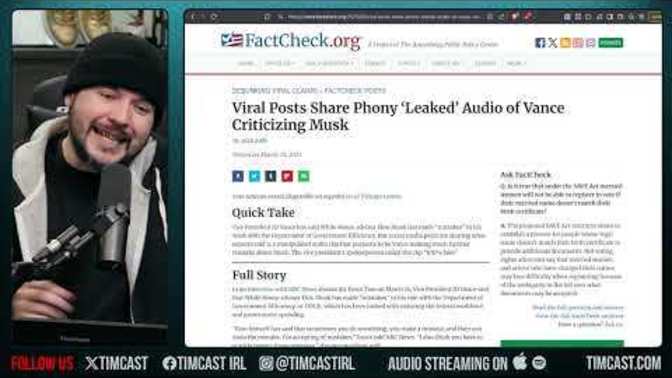 Are you surprised that the leaked audio of VP JD Vance criticizing Musk was fake?