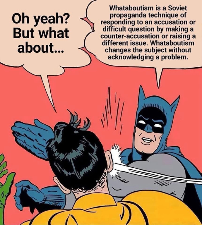 Why do leftists use "right wing people do it too" as a defense?