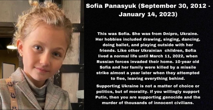 What do you think of the ongoing Russian-Ukrainian conflict?