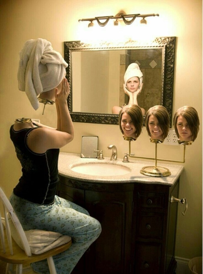 Where is your head usually?