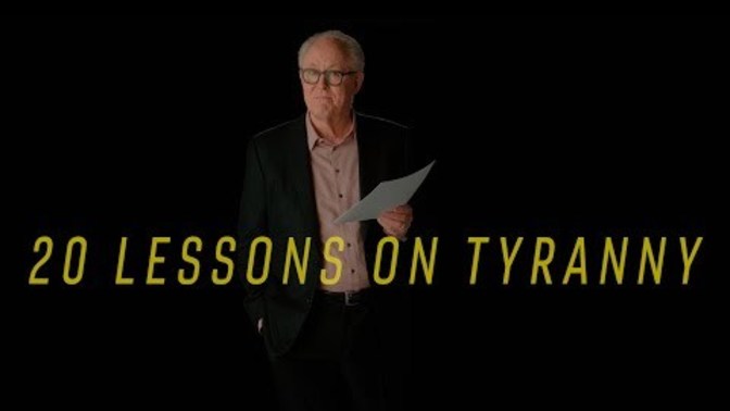 Have you heard the 20 lessons on Tyranny?