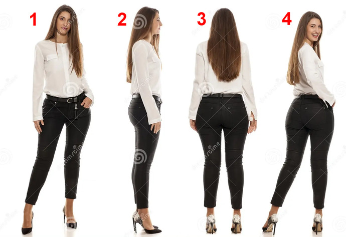 Which View is Her Most Flattering?