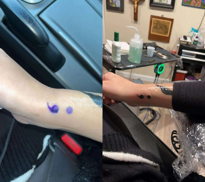 like here's a before (stencil) and after of one thats meaningful to me. got this a while ago