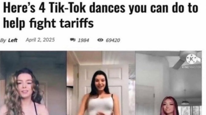 Tiktok dances as a form of protest?