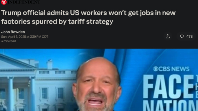 So the only point of Trumps Tariffs was to raise our taxes?
