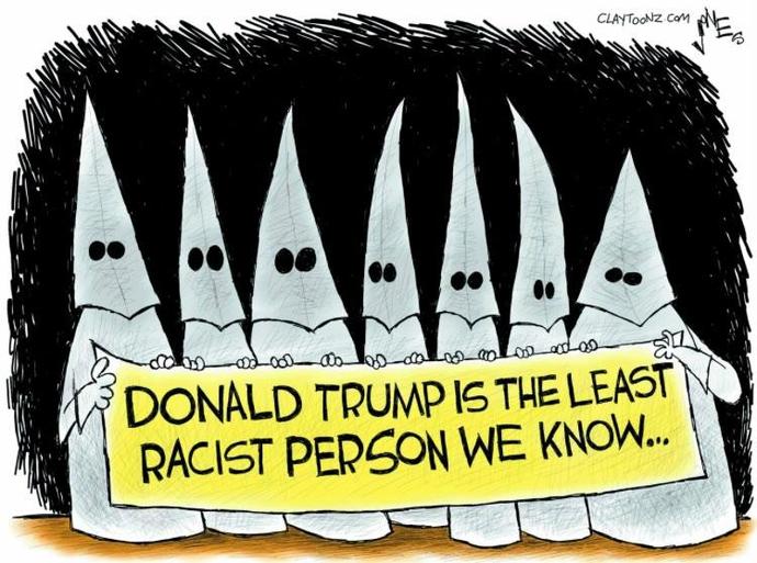 Who says Donald J. Trump is a racist?