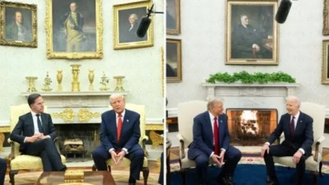 Whose Oval Office decor do you prefer? Biden or Trump? The decor has always set the tone & message of POTUS?