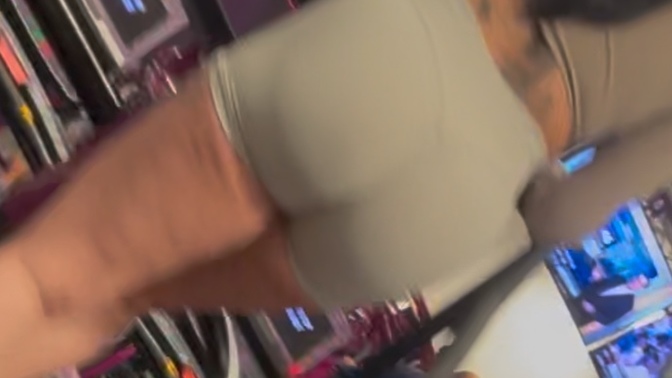 Booty shorts at the gym?